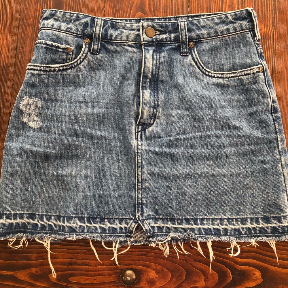 Free People denim skirt
